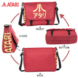 Atari Retro Expandable Messenger Bag, Retro Shoulder Satchel Bag with Japanese Logo, Cross Body, Large Capacity for College Work