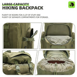 King'sGuard 100L Camping Hiking Backpack Molle Rucksack Military Camping Backpacking Daypack