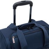 TPRC 15" Smart Underseat Carry-On Luggage with USB Charging Port, Navy Blue