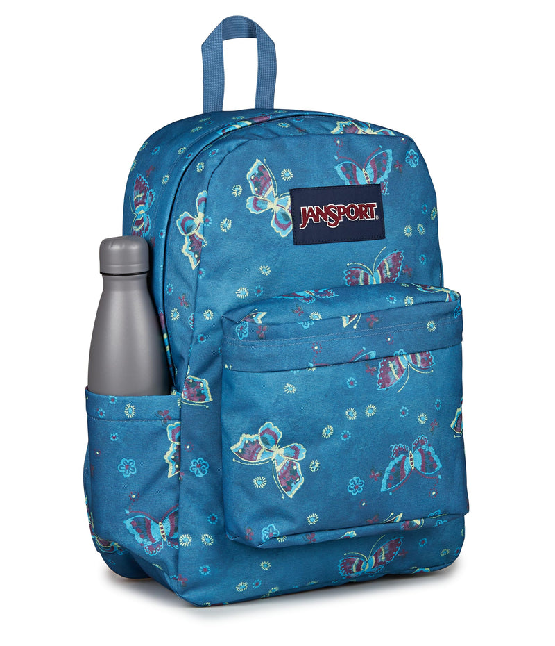 JanSport SuperBreak Plus Backpack with Padded 15-inch Laptop Sleeve and Integrated Bottle Pocket - Spacious and Durable Daypack for Work and Travel - Butterfly Baddie
