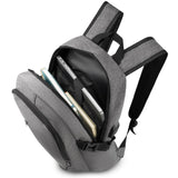 Masirs Laptop Travel Backpack - Adjustable Shoulder Straps, Zippered Compartments with Side Pockets for Water Bottle or Umbrella. Headset and USB Charging Port. Perfect for Business or Traveling.