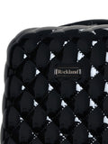 Rockland Quilt Hardside Spinner Wheel Luggage Set, Black, 3-Piece Set (20/24/28)