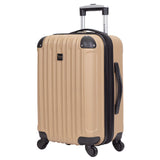 Travelers Club Midtown Hardside 4-Piece Luggage Travel Set, Tan