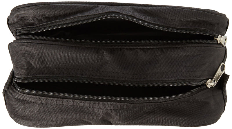 Everest 578W Dual Compartment Toiletry Bag, Black, One Size