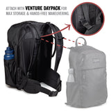 JanSport Venture Daypack – Travel Pack With Large Main Compartment, Padded Laptop Sleeve, Dual Water Bottle Pockets, and Attachment Buckles, Black