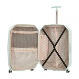 kensie Women's Gemstone Luggage Set, Mint, 20-Inch Carry-On