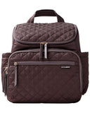 Skip Hop Diaper Bag Backpack: Forma, Multi-Function Baby Travel Bag with Changing Pad & Stroller Attachment, Chocolate