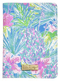 Lilly Pulitzer Vegan Leather Passport Holder, Cute Passport Cover, Travel Wallet with Credit Card Slots, Swizzle In