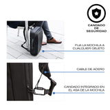 XDDesign Bobby Bizz 10 Liter Anti Theft Laptop Backpack with Padded 15.6" Laptop Sleeve, smart password lock, Water Repellent, USB Charging Port, travel backpack carry on flight for men and women