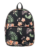 Roxy Women's Always Core Backpack | Travel | Everyday Carry | Beach | Polyester | 8L Capacity - Anthracite Island Escape
