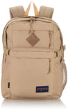 JanSport Main Campus FX Backpack - Travel or Work Bag w 15-Inch Laptop Pack with Leather Trim, Travertine