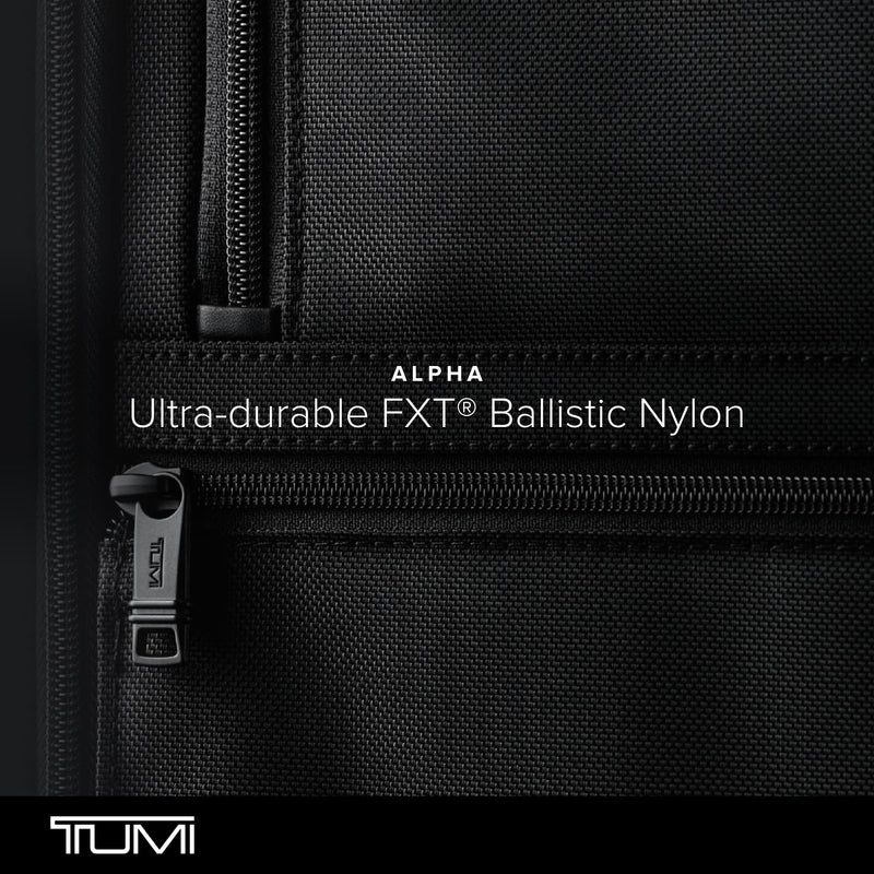 TUMI - Alpha Organizer Portfolio Brief - Business Briefcase - Briefcase Organizer Bag with Multiple Pockets - TUMI Tracer - Black
