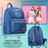 Disney Stitch Backpack for Girls Teens Women with Double Straps Daypack Backpacks for School Travel Trip Park Gifts for Girls (Blue Stitch)