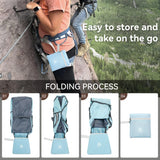 UtiaMiaoGonGo 15L Small Hiking Backpack for Women Men Lightweight Packable Backpack Foldable Casual Daypack for Camping Travel Outdoor, Blue