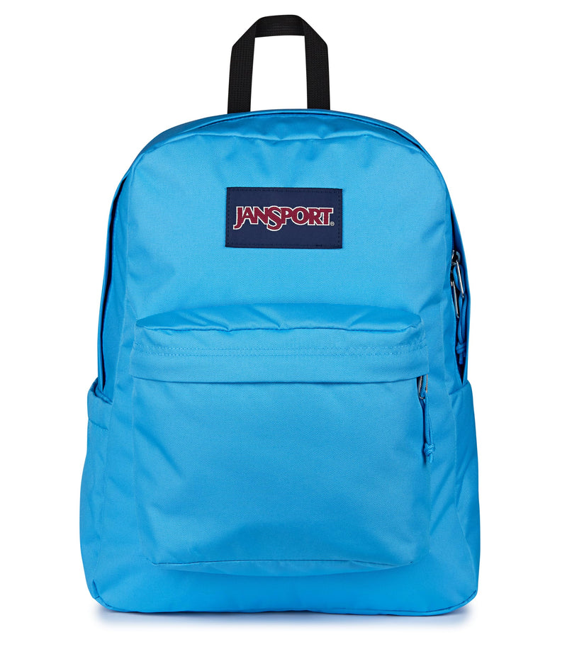 JanSport SuperBreak Plus Backpack with Padded 15-inch Laptop Sleeve and Integrated Bottle Pocket - Spacious and Durable Daypack for Work and Travel - Electric Azul
