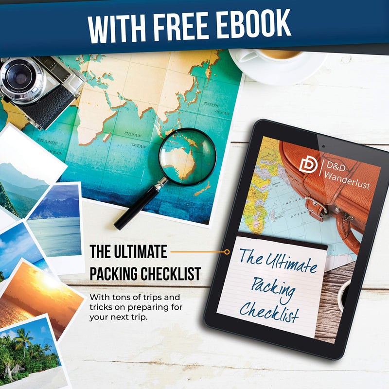 DD D&D Wanderlust D&D Hanging Travel Toiletry Bag for Men and Women – Cosmetics, Makeup and Toiletries Organizer Kit with 10 Compartments, YKK Zippers, XXL Metal Swivel Hook, Water-Resistant Nylon