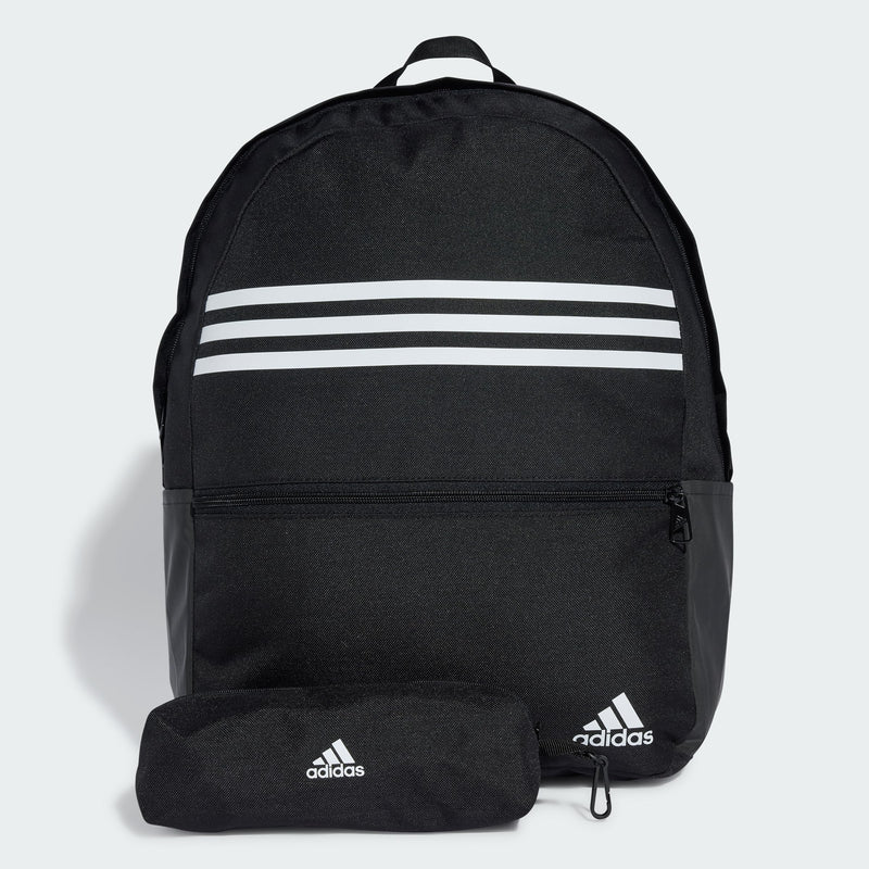 adidas Unisex Classic Horizontal 3-Stripes Backpack, Black, NS, Backpack