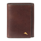 Tommy Bahama Mens Leather Trifold Wallet Brown