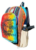 Himalayan Craft Unique Design Himalayan Hemp Cotton Backpack 17 IN Large Hippie, Festival, Hiking & Tablet Laptop Backpack Bag - Handmade In Mt. Everest Country, Nepal