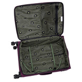 It Luggage Circulator 28" Softside Checked 8 Wheel Expandable Spinner, Italian Plum