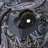 London Fog Mayfair 25 Inch Expandable Spinner Softside Suitcase, Navy White Paisley