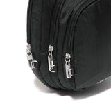 Baggallini Securtex® Anti-Theft Triple Zip Sling - Travel Backpack Sling Bag Crossbody - RFID Wallet Locking Zipper