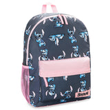 Disney Stitch Backpack for Girls Teens School Bag Kids Book Bag School Supplies Gifts (Navy/Pink)
