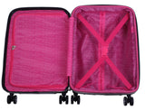 Betsey Johnson 30 Inch Checked Luggage Collection - Expandable Scratch Resistant (ABS + PC) Hardside Suitcase - Designer Lightweight Bag with 8-Rolling Spinner Wheels (Paris Love)
