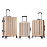 Rockland Santa Monica Hardside Spinner Wheel Luggage, Champagne, 19