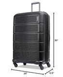 American Tourister Stratum 2.0 Expandable Hardside Luggage with Spinner Wheels, 28" SPINNER, Jet Black