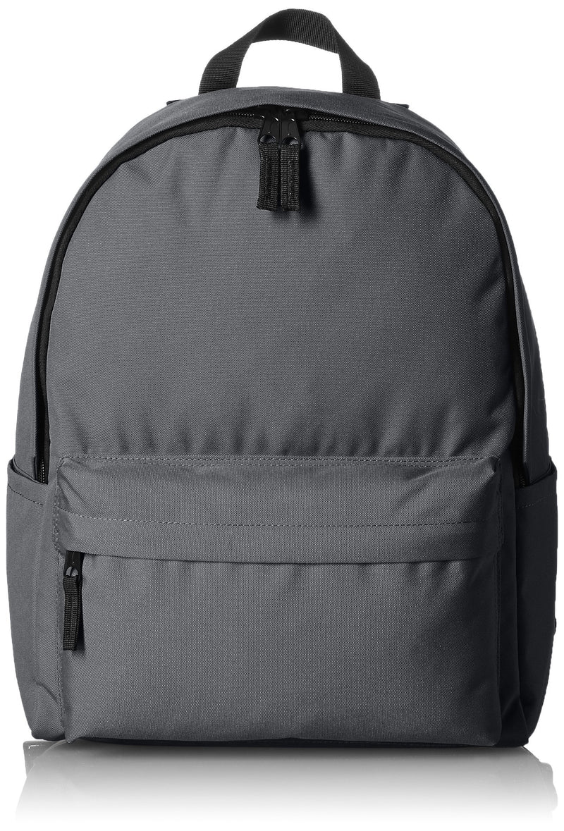 Amazon Basics Classic School Backpack with Multiple Compartments, Sturdy Construction, Adjustable Straps - Grey
