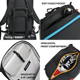 Sherpani Juno, 2 in 1 Travel Backpack, Expandable Carry-On, Duffel Bag, Fits 15 Inch Laptop for Travel, Sport, Hiking (Raven)