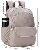 Vendra Moka Compact Hiking Nylon Waterproof Laptop Backpack Purse for Women and Men, Small Lightweight Travel Casual Outdoor Dayback
