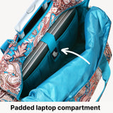 Olympia U.S.A. Deluxe Lightweight Rolling Overnighter Case Overnight Laptop Bag Weekender Travel Carry-On Suitcase Luggage with Wheels and Adjustable Push-Down Handle