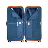 DELSEY Paris Roland-Garros Hardside Luggage with Spinner Wheels, Navy Blue, Checked-Large 29 Inch Trunk