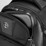 Swissdigital Design TSA Business Laptop Backpack for Men, Large Capacity Travel Backpack with Apple Find My Network and USB Charging Port Tech Backpacks Fits 17 Inch Computer Black| SD1643FB-01