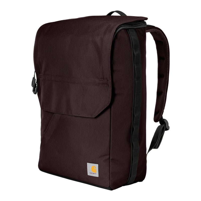 Carhartt 21L Top-Load Backpack, Durable Water Resistant Coated Canvas Base W/ 17" Laptop Sleeve, Port