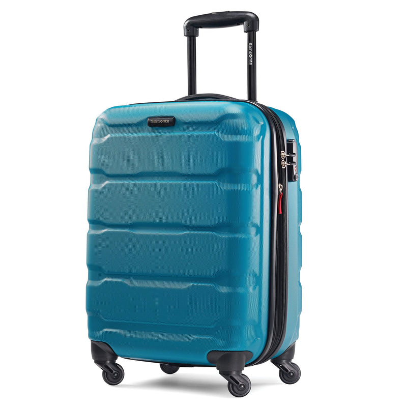 Samsonite Omni PC Hardside Expandable Luggage with Spinner Wheels, Caribbean Blue, Carry-On 20-Inch