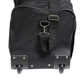 Dejuno 22-Inch Duffel Bag with Telescopic Handle In-Line Skate Wheels and Adjustable Shoulder Strap