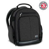 USA Gear Portable Camera Backpack for DSLR with Customizable Accessory Dividers, Weather Resistant Bottom and Comfortable Back Support - Compatible with Canon, Nikon, Sony, Fujifilm, and More (Black)