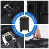 OLIXIS 28 Inch Luggage, Hardside Checked Suitcase with Spinner Wheels, Lightweight ABS Hard Shell Travel Luggage, TSA Approved Lock, Expandable Large Suitcase for Business & Travel–Black