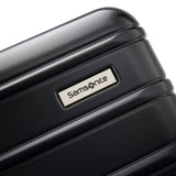 Samsonite Omni 2 24-Inch Medium Checked Hardside Luggage with 360° Spinner Wheels - Scratch Resistant Hardshell - TSA Lock - Expandable Polycarbonate Shell for Lightweight Travel - Midnight Black
