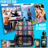 Pokemon Backpack Set 4 Pcs for Kids with Backpack Water Bottle Pencil Case Lunch Bag or Wallet Anime School Supplies Gifts (Multi 4 Pcs Set)