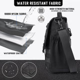 MOZETO Mens Messenger Bag, Tactical Inspired 15.6 Inch Laptop Briefcases Computer Satchel Office Work Bag for Men YKK-Zippers, Black