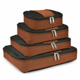 Travel Select Amsterdam Softside Expandable Luggage with Rolling Wheels, Orange, 8-Piece Set (15/21/25/29) with Packing Cubes