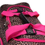 Rockland Rolling Duffel Bag, PINK LEOPARD, 22"