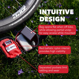 SILCA Mattone Bike Saddle Bag - .5L Capacity - Compact Under Seat Bicycle Bag for Road, Gravel, and Mountain Bikes - Easy to Access, Secure, and Durable - BOA Closure & Waterproof Zipper