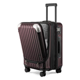 LEVEL8 Grace Expandable 20" Carry-On Luggage with 4 PC Organizer Packing Cubes - Red, Carry-On 20-Inch