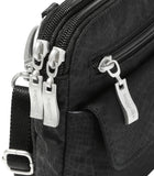 Baggallini Modern Everywhere Mini Crossbody Bag Black Python Emboss