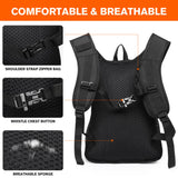 wotony Hydration Backpack with Water Bladder for Hiking Tactical Hydration Pack for Men Women Molle Water Backpack for Hiking (White, 2L-Bladder)